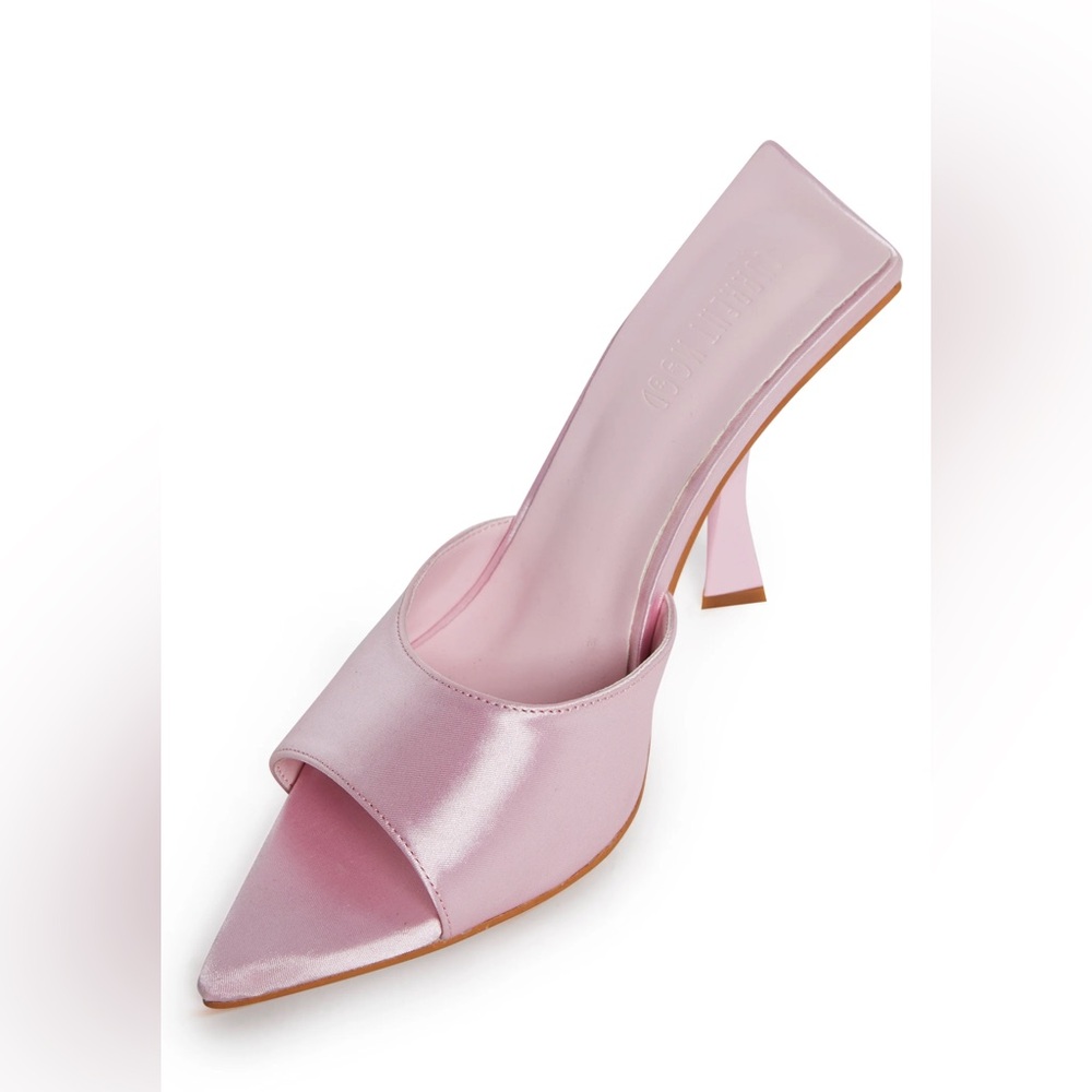 DollsKill_Elegant Pink Satin Heels